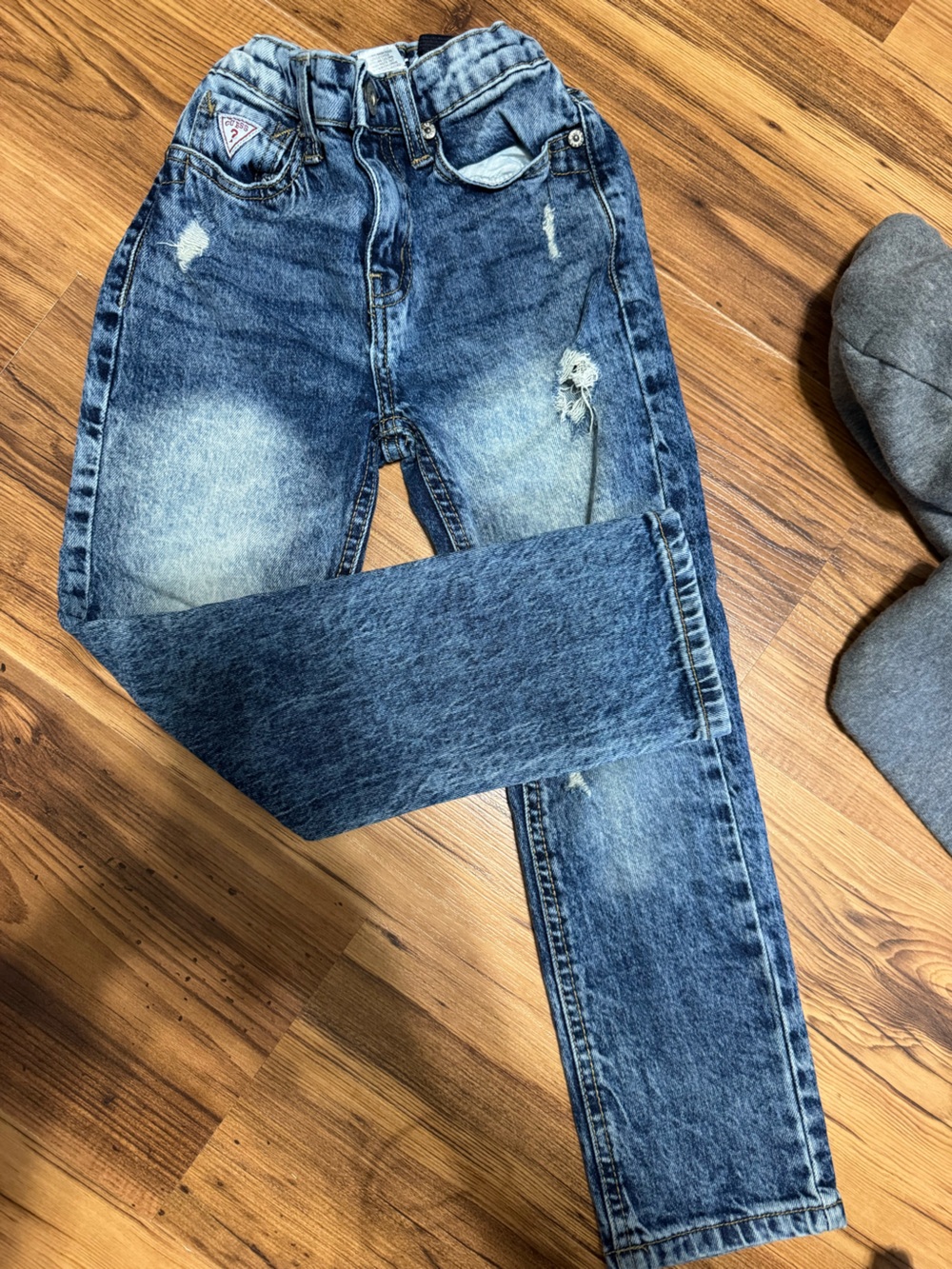 Guess Boy’s Blue Washed Straight Jeans